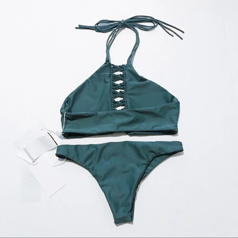 Mikoh - Sage Green Bikini Set - Picture 4 of 8